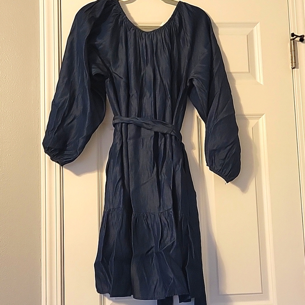 Denim Inspired Dress - Picture 4 of 4